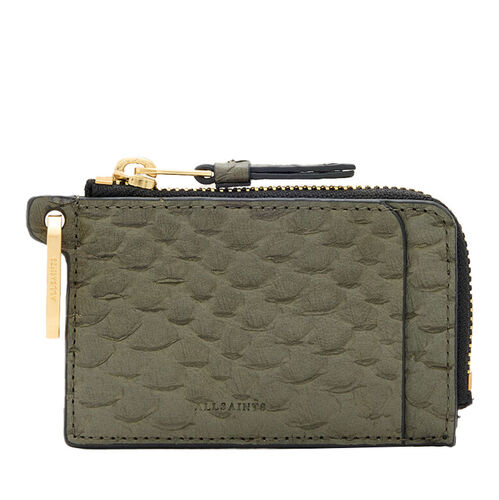 AllSaints Remy Leather Snake Wallet